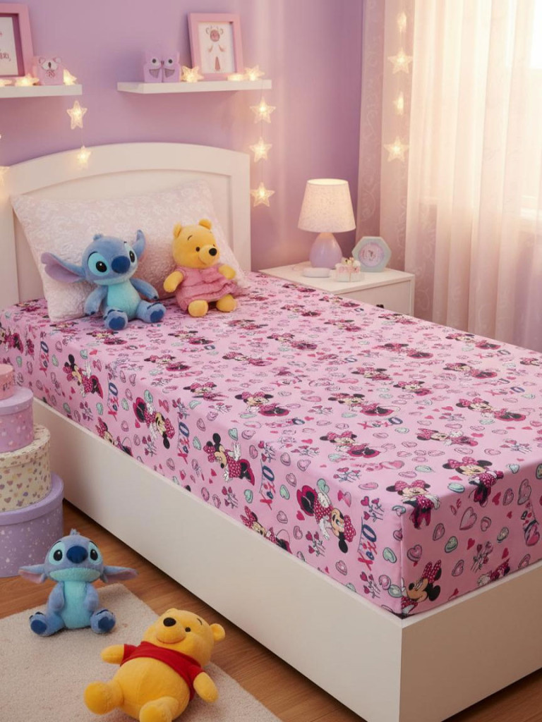 Disney Minnie XoXo kummiga voodilina 90x200 cm – detailvaade 2