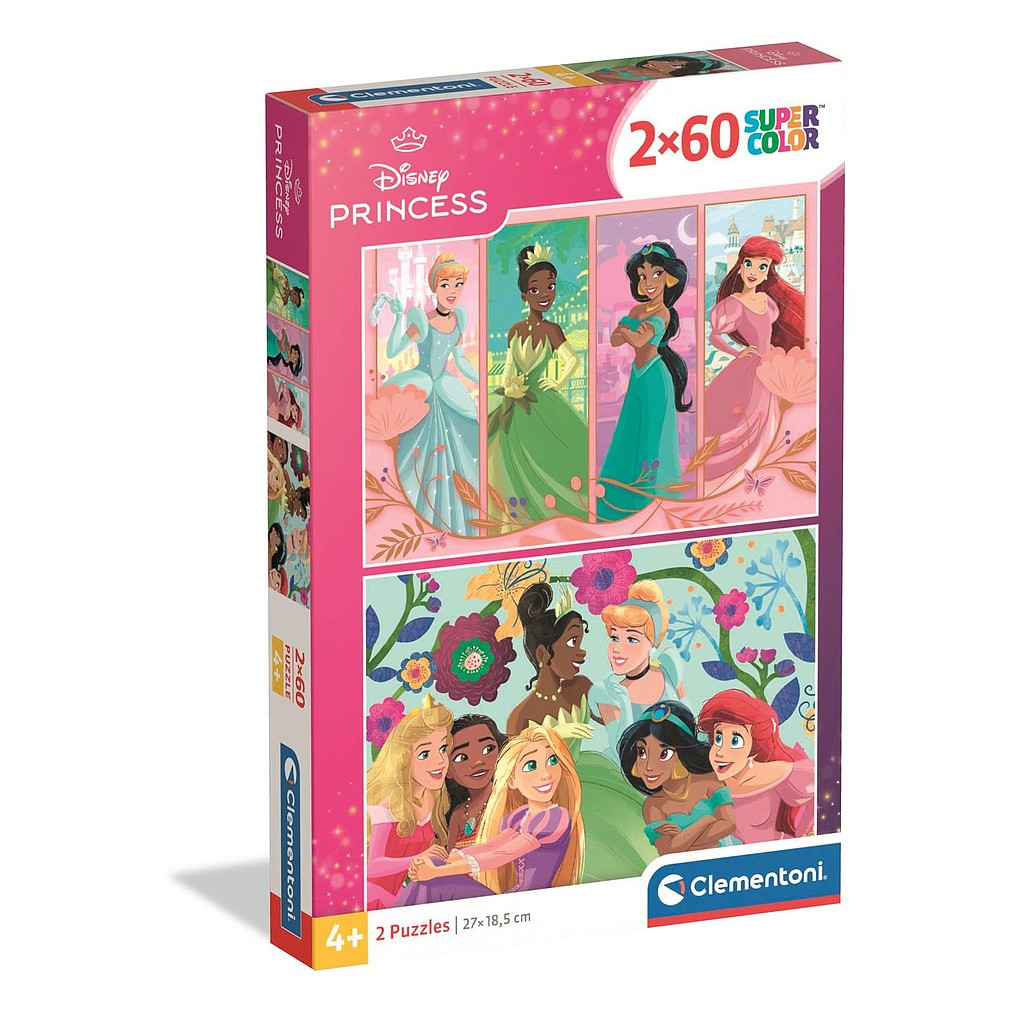 Disney Princess 2×60-osaline pusle Clementoni – tootepilt