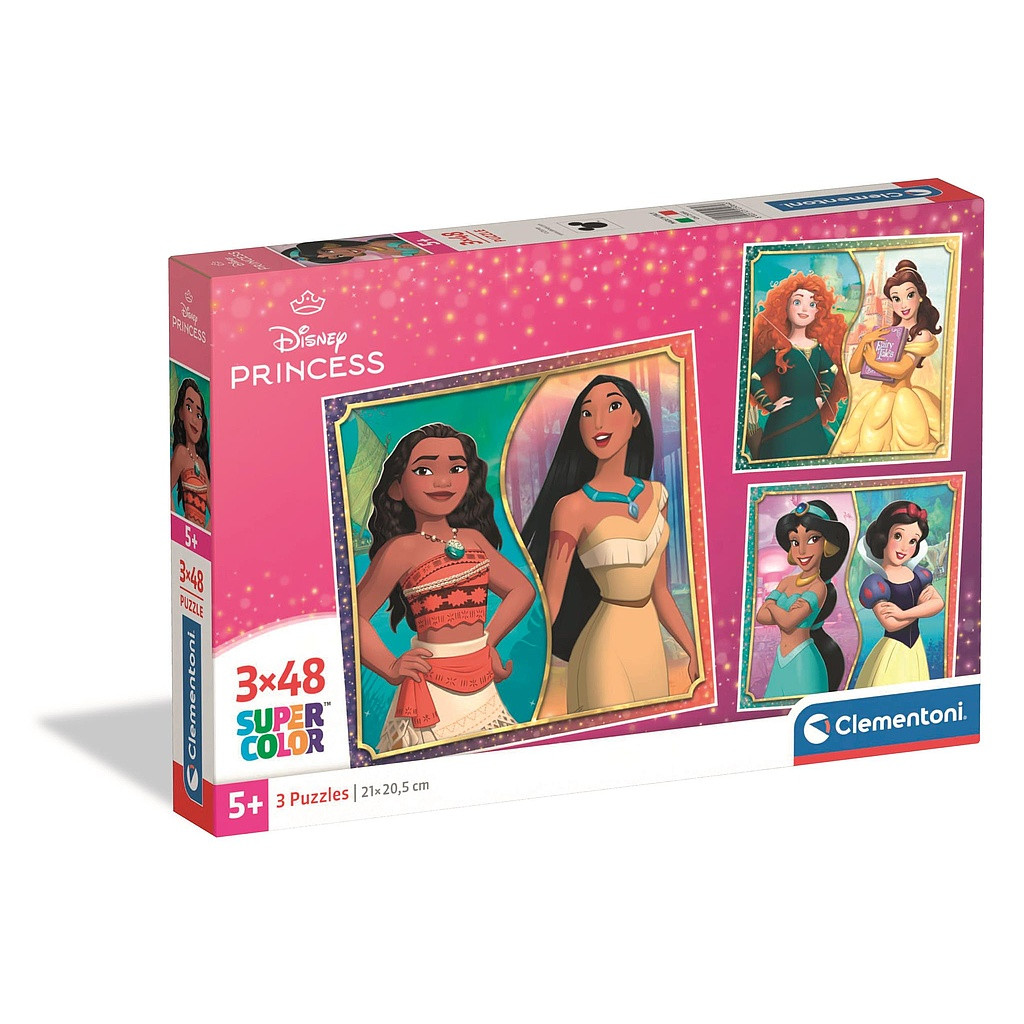 Disney Princess 3×48-osaline pusle Clementoni – tootepilt