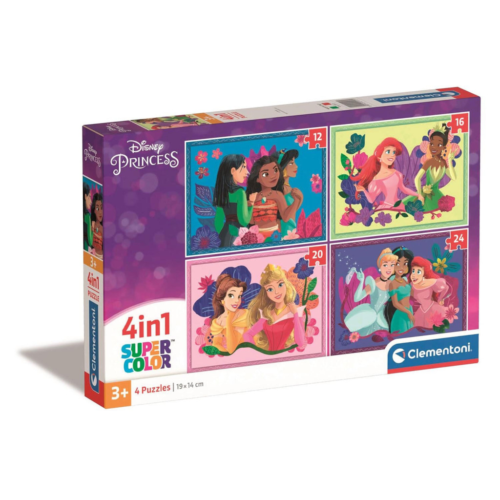 Disney Princess 4-in-1 puslekomplekt Clementoni – tootepilt