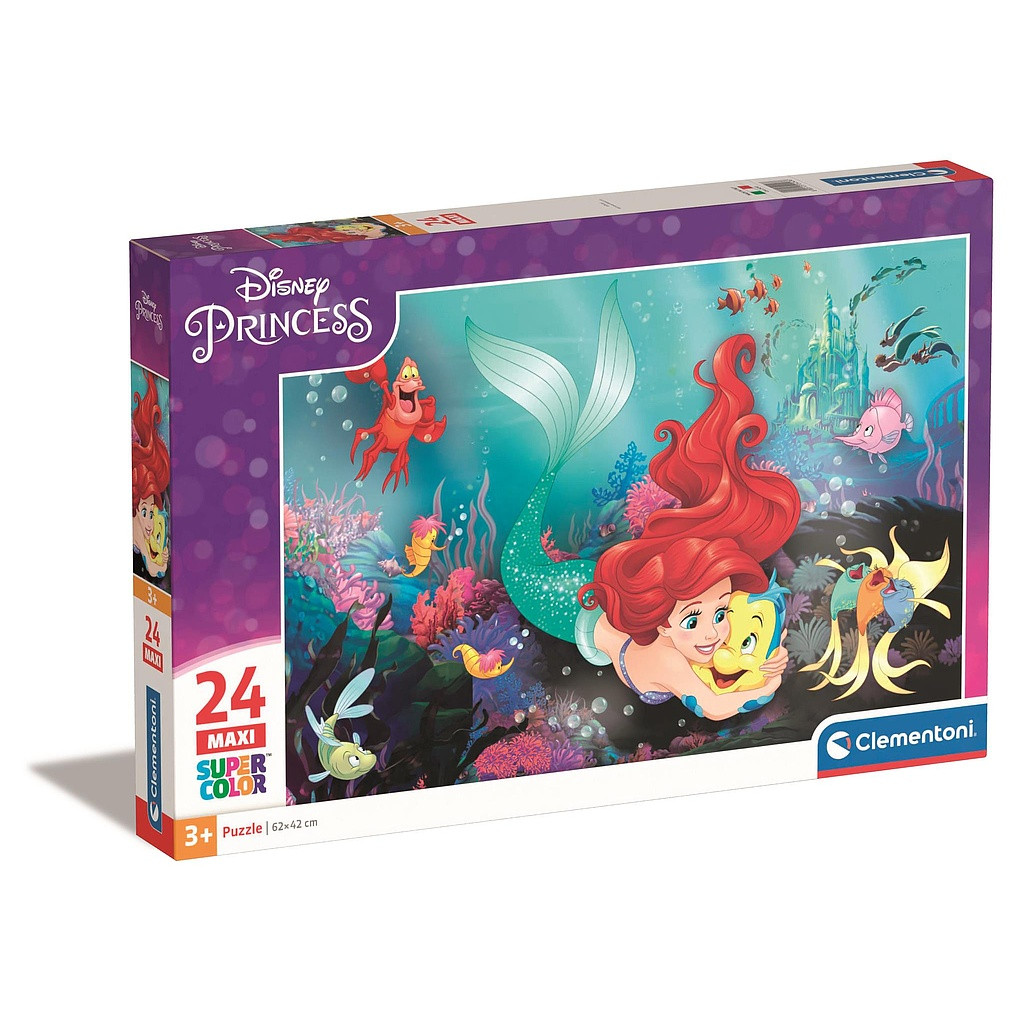 Disney Princess Ariel 24-osaline maxi pusle Clementoni – tootepilt