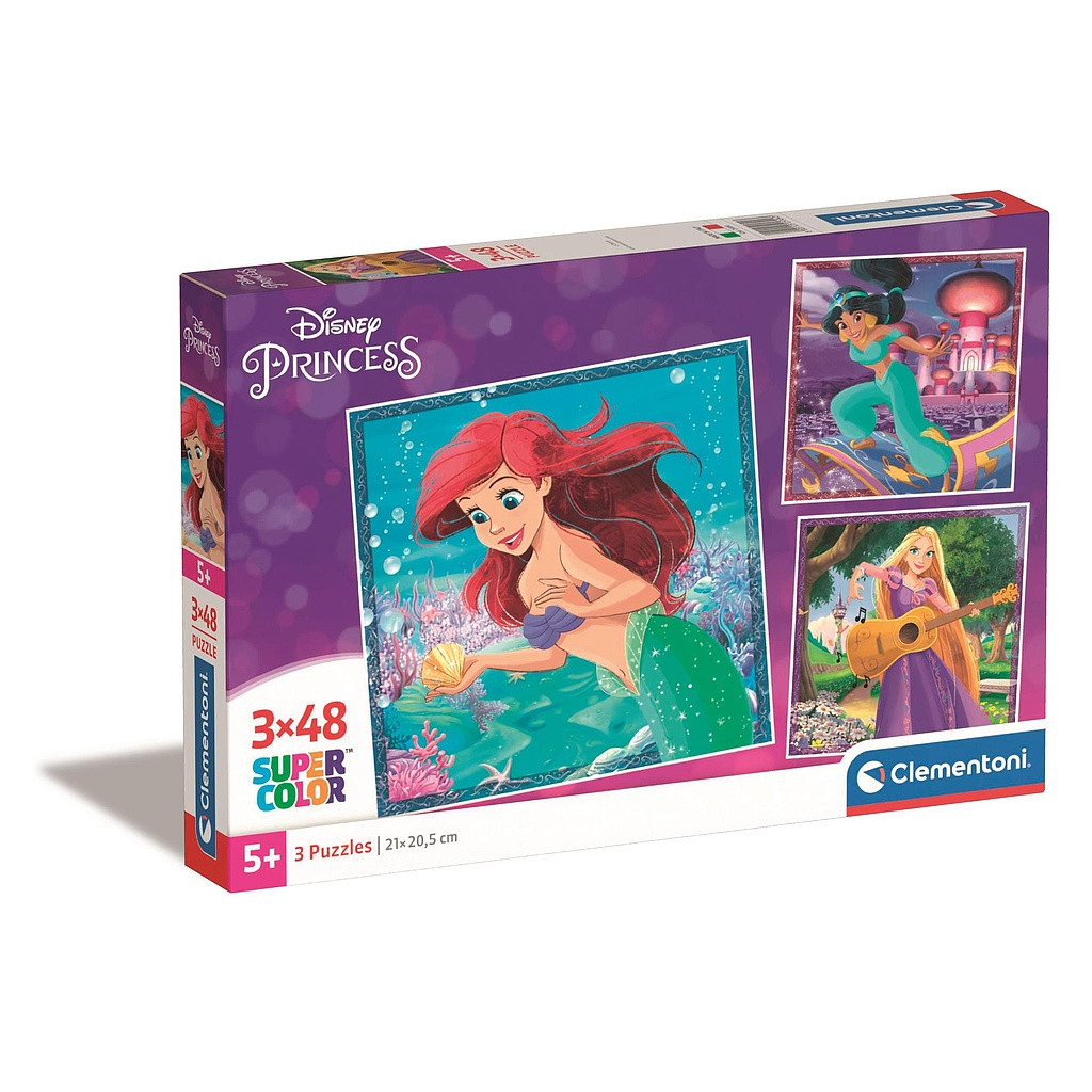 Disney Princess Ariel 3×48-osaline pusle Clementoni – tootepilt