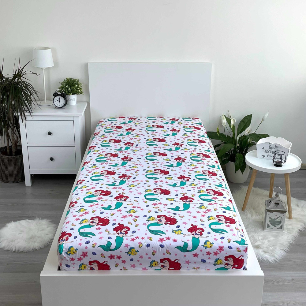 Disney Princess Ariel kummiga voodilina 90x200 cm – detailvaade 2