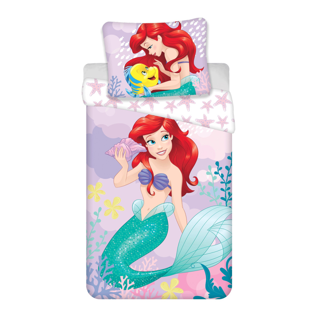 Disney Princess Ariel Pink voodipesukomplekt 140x200cm, 70x90 cm – tootepilt