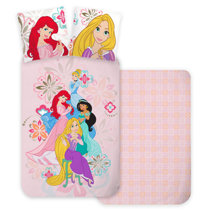 Disney Princess Bloom bedding cover 140x200cm, 70x90 cm – tootepilt