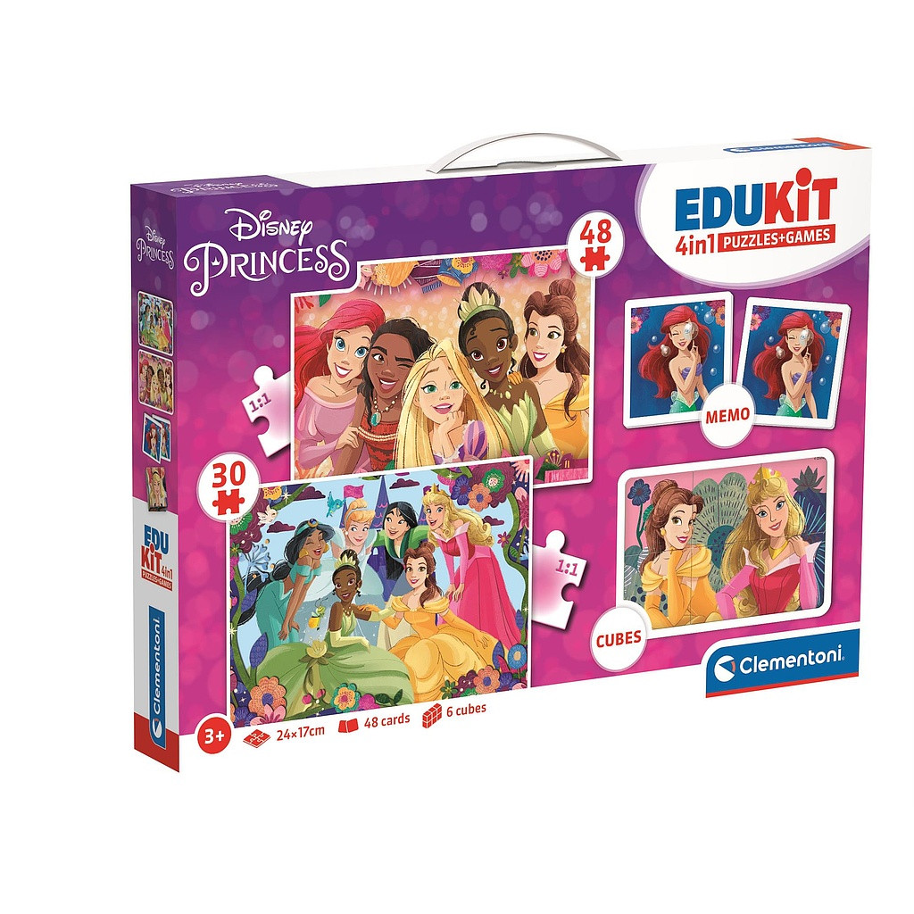 Disney Princess Bonding 4-in-1 mängukomplekt Clementoni – tootepilt