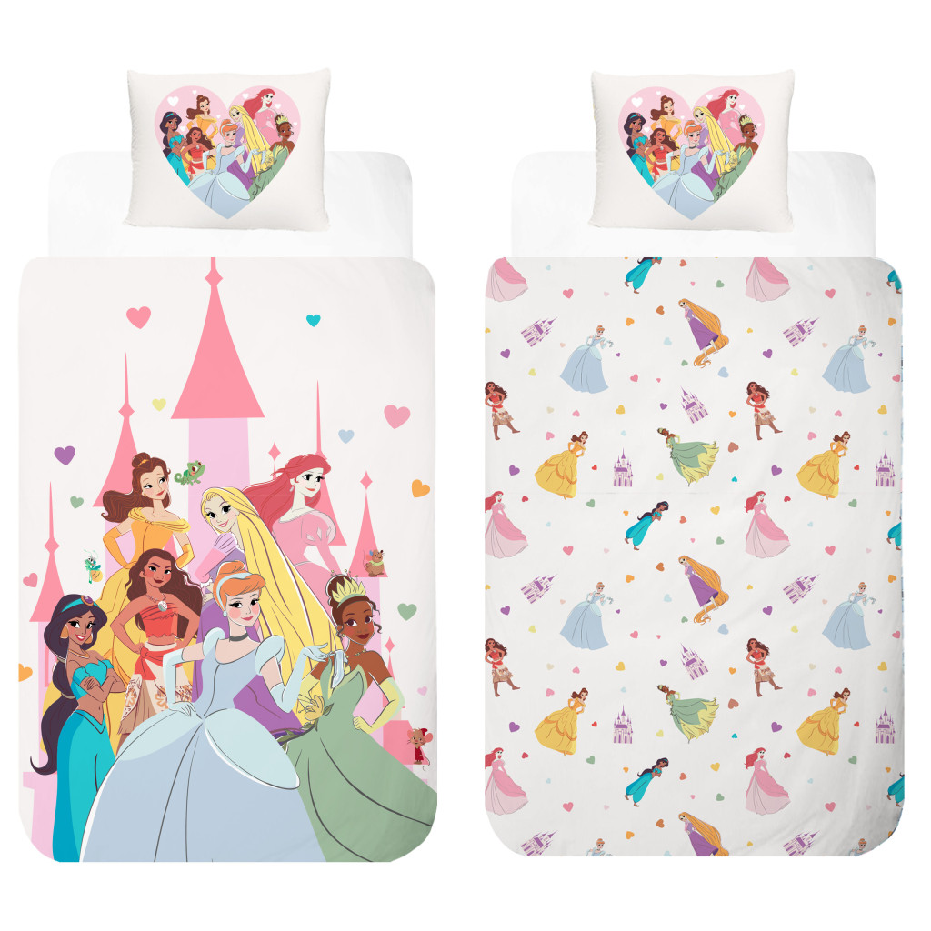 Disney Princess Castle voodipesukomplekt 140×200 cm, 70×90 cm – tootepilt