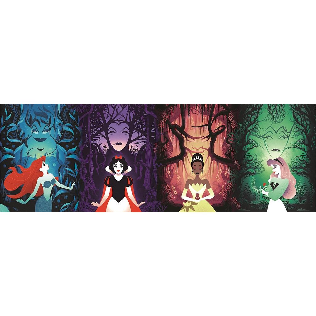 Disney Princess Destinies Villains 1000-osaline panorama Compact pusle Clementoni – detailvaade 2