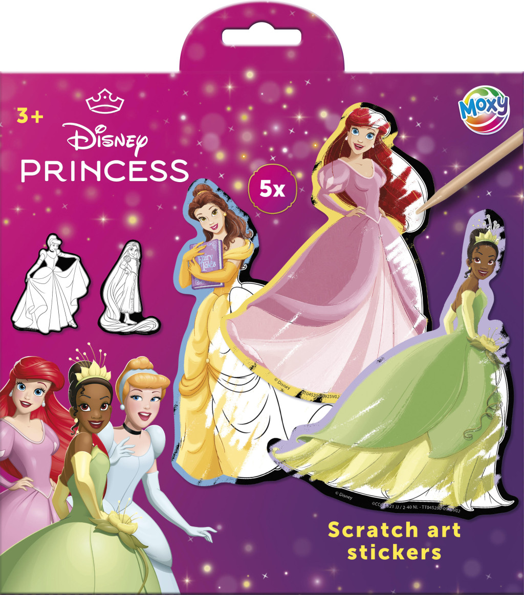 Disney Princess Fairytale kraapimiskunsti kleepsukomplekt of 5 – tootepilt
