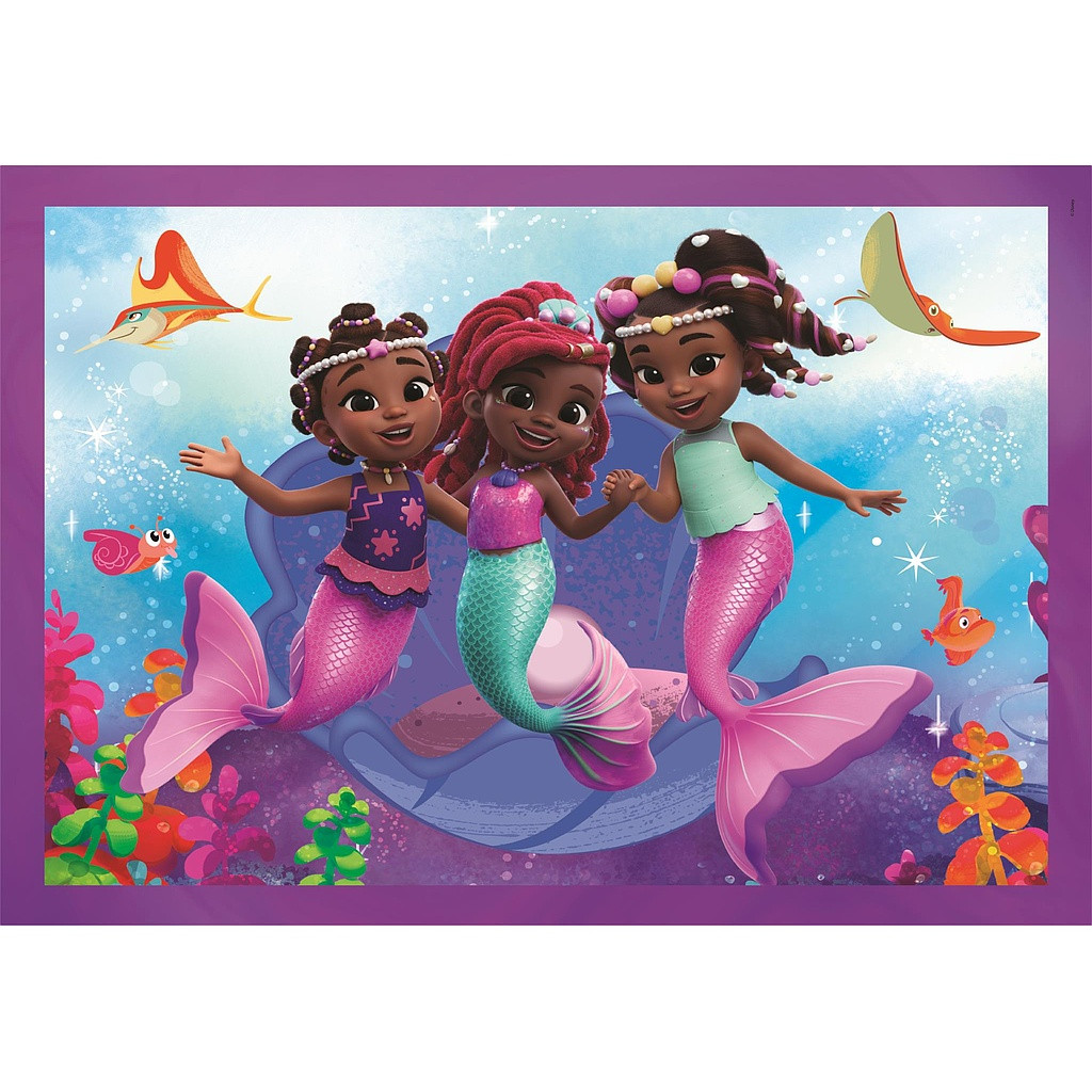 Disney Princess Junior Ariel 4-in-1 puslekomplekt Clementoni – detailvaade 2