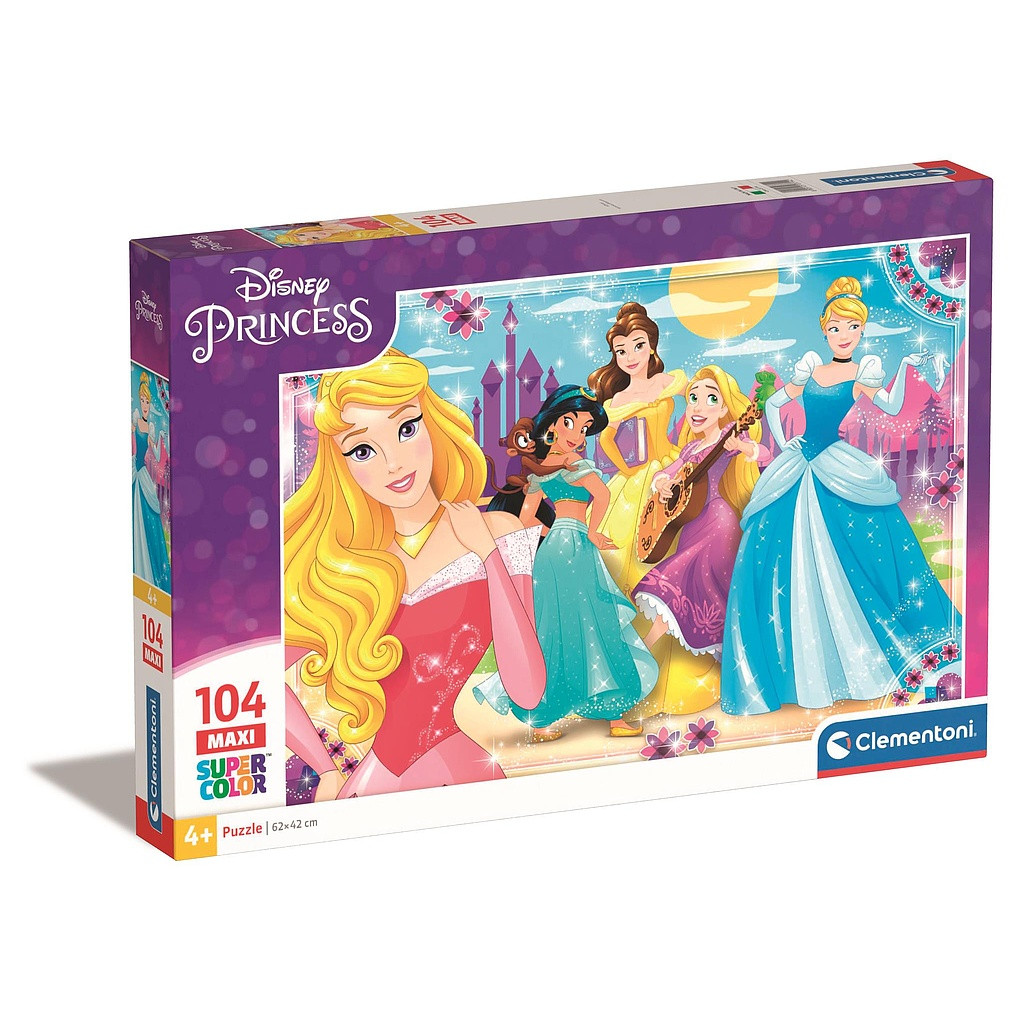 Disney Princess Kingdom 104-osaline maxi pusle Clementoni – tootepilt