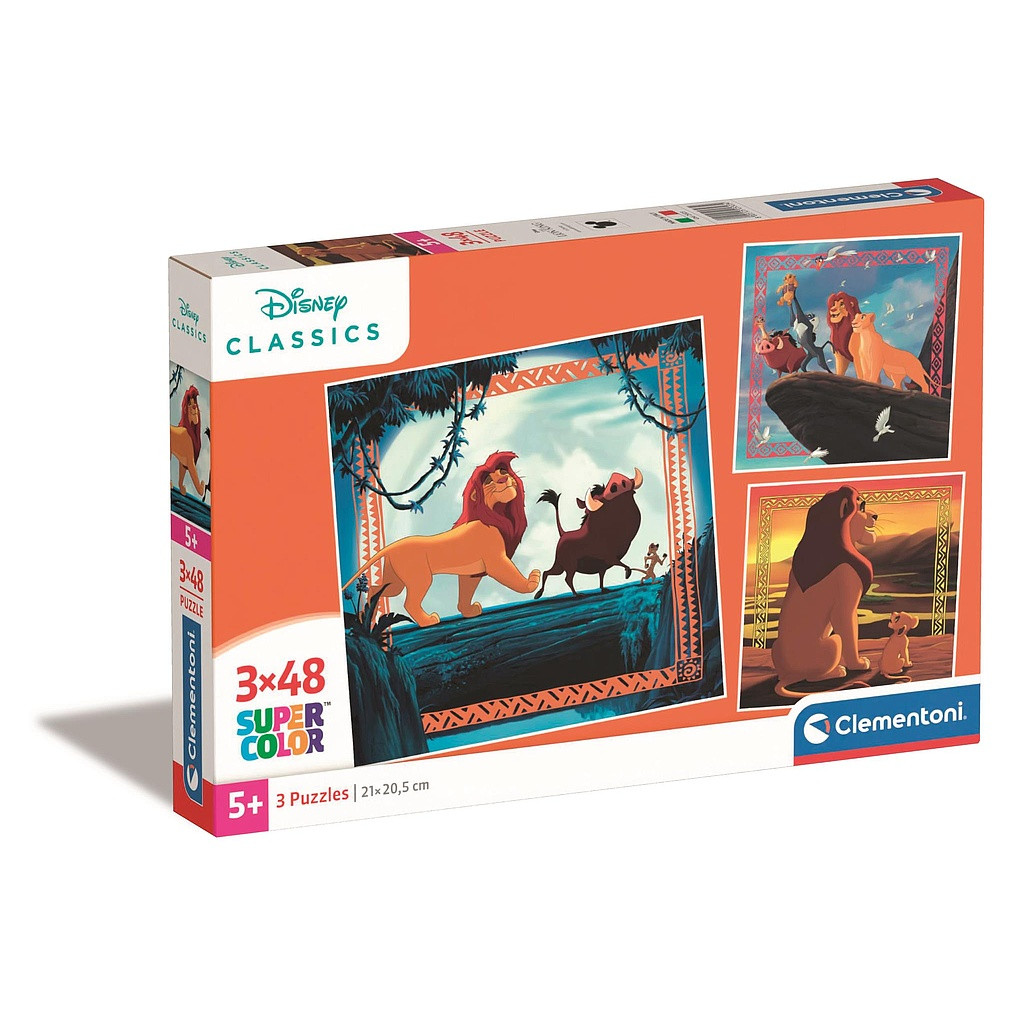 Disney The Lion King Circle of Life 3×48-osaline pusle Clementoni – tootepilt