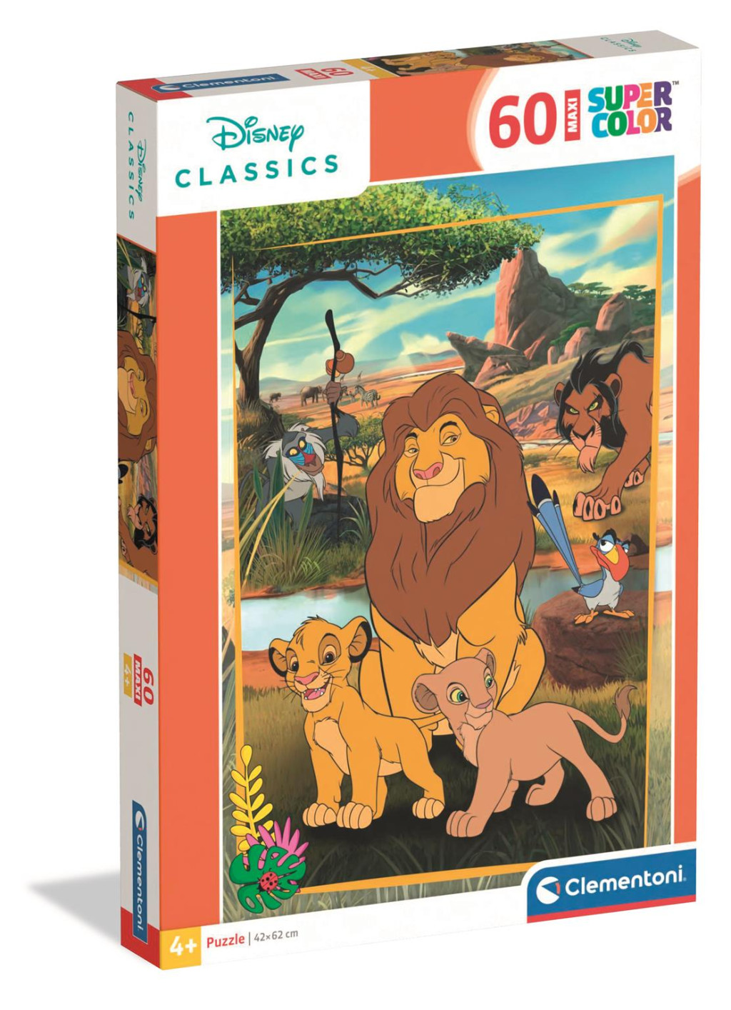 Disney The Lion King Savannah Stories 60-osaline maxi pusle Clementoni – tootepilt