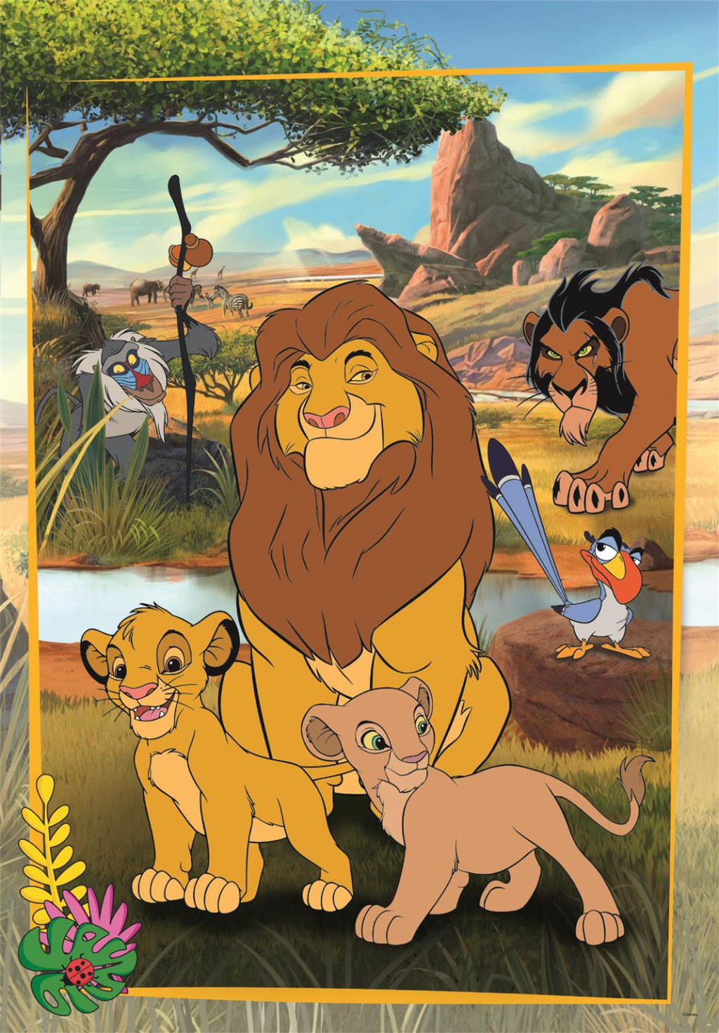 Disney The Lion King Savannah Stories 60-osaline maxi pusle Clementoni – detailvaade 2