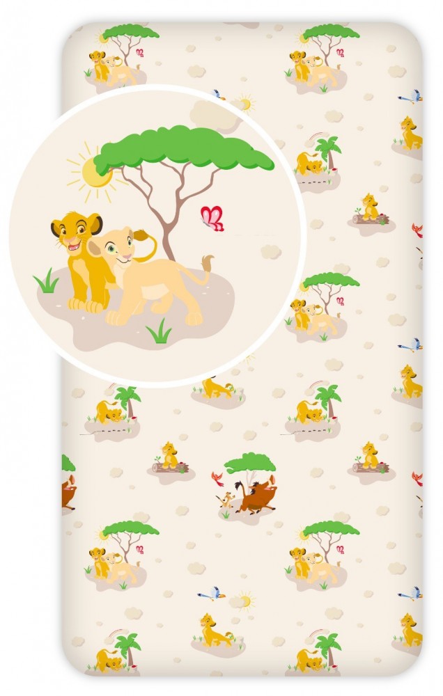 Disney The Lion King Trees kummiga voodilina 90x200 cm – tootepilt