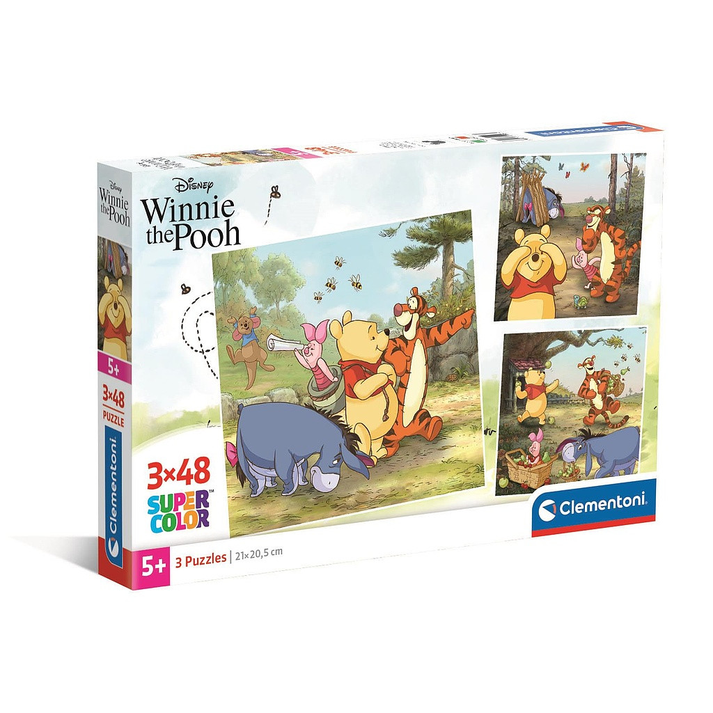 Disney Winnie the Pooh 3×48-osaline pusle Clementoni – tootepilt