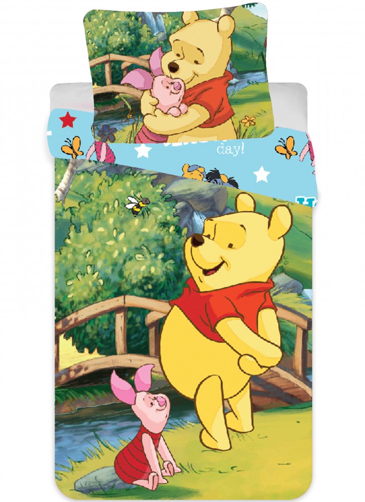 Disney Winnie the Pooh Bridge Children's voodipesukomplekt 90x140cm, 40x55 cm – tootepilt