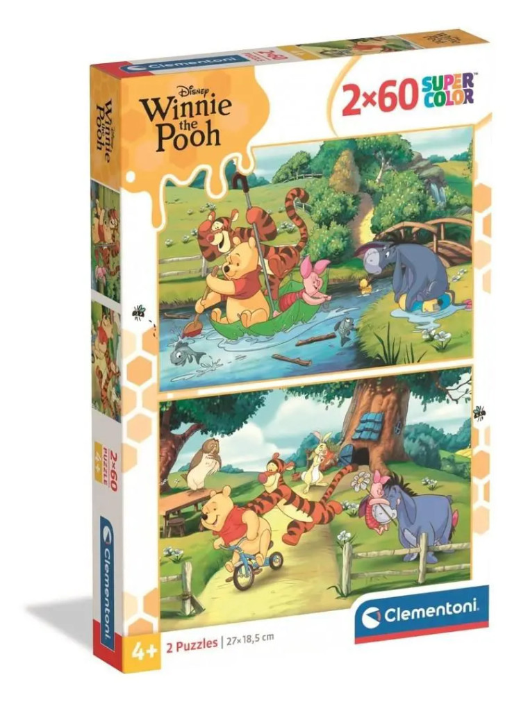 Disney Winnie the Pooh Funny Day 2×60-osaline Clementoni pusle – tootepilt