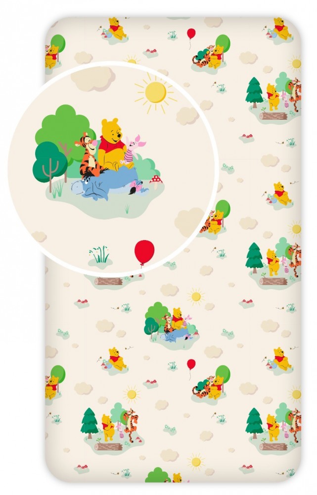 Disney Winnie the Pooh Play kummiga voodilina 90x200 cm – tootepilt