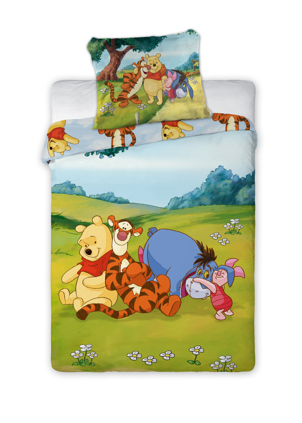 Disney Winnie the Pooh Sunny Meadow children's, nursery voodipesukomplekt 100x135 cm, 40x60 cm – tootepilt
