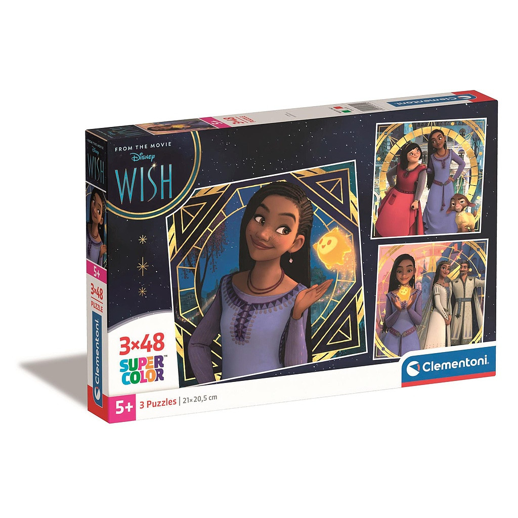 Disney Wish Mystic 3×48-osaline pusle Clementoni – tootepilt