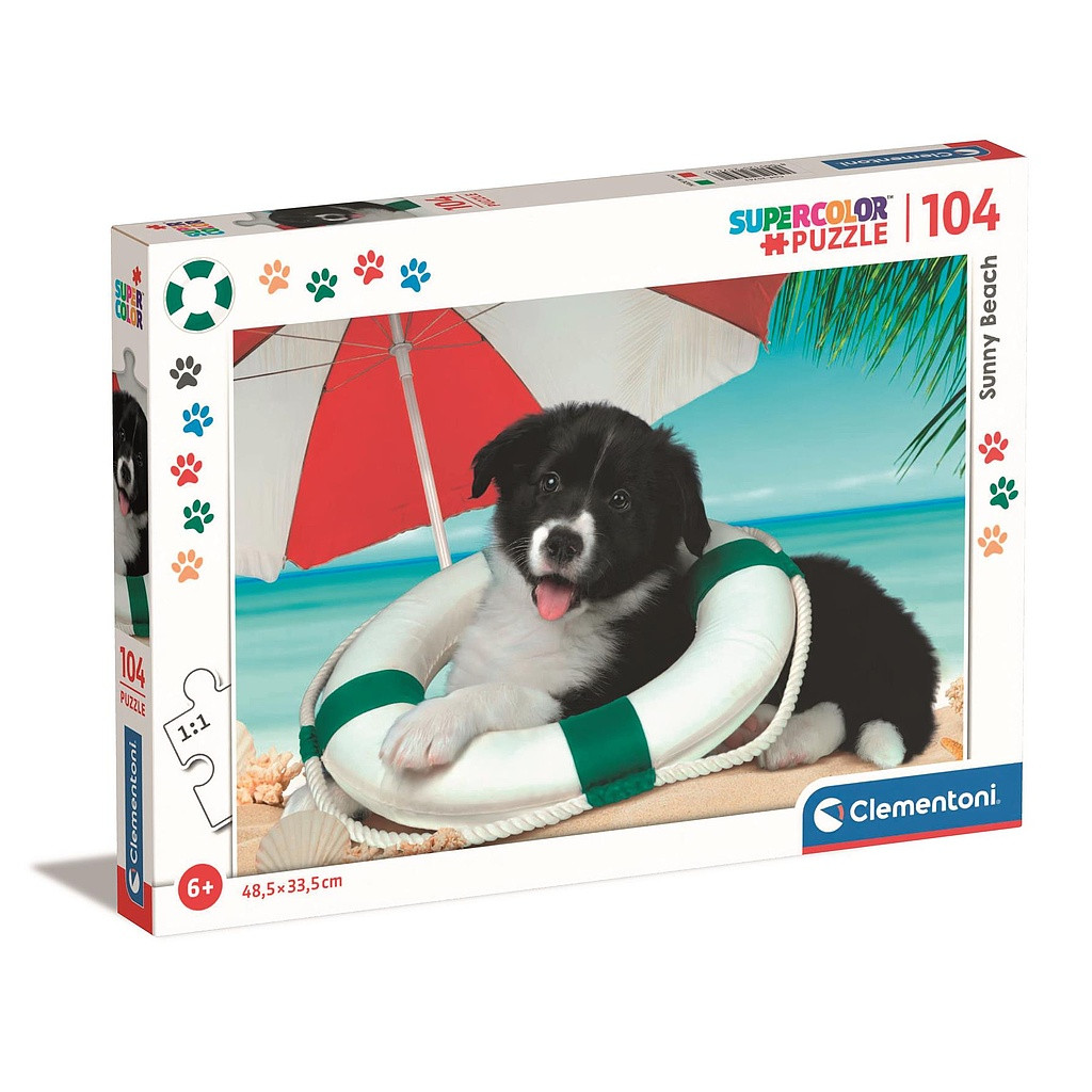 Dog Beach 104-osaline Clementoni pusle – tootepilt