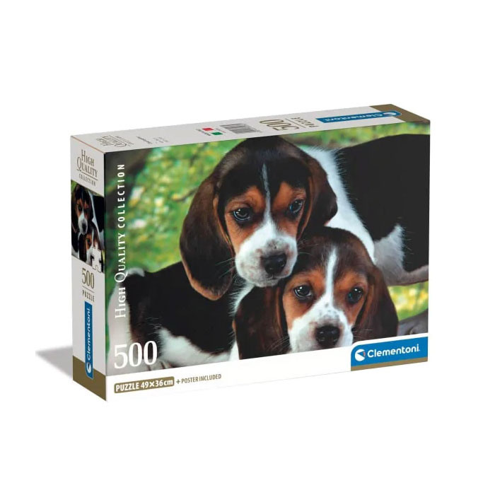 Dog Beagles Close Together 500-osaline Clementoni pusle – tootepilt