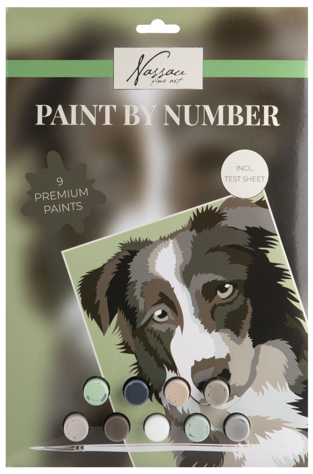 Dog Nassau paint by numbers kit – tootepilt