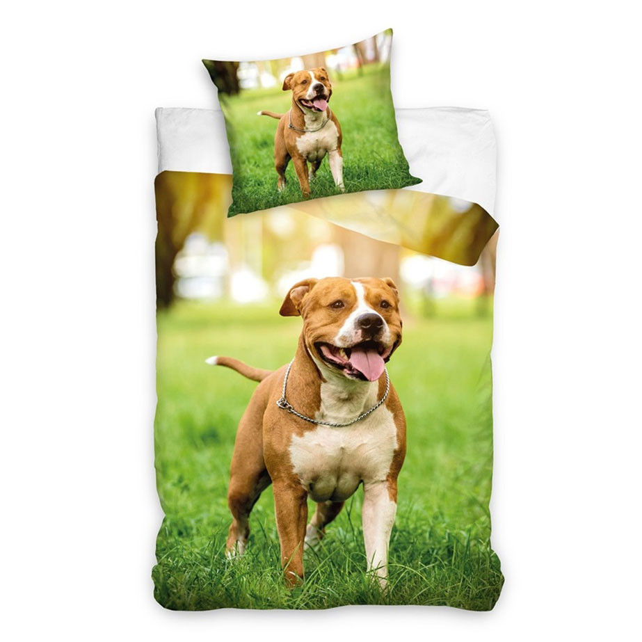 Dog Staffordshire voodipesukomplekt 140×200cm, 70×90 cm – tootepilt