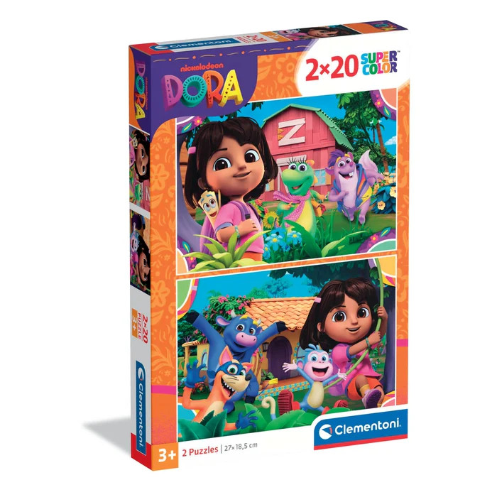 Dora the Explorer Garden 2×20-osaline Clementoni pusle – tootepilt