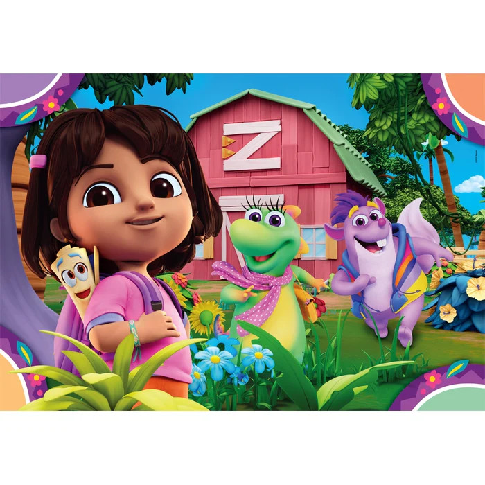 Dora the Explorer Garden 2×20-osaline Clementoni pusle – detailvaade 2