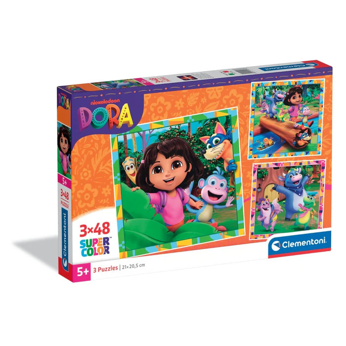 Dora the Explorer Jungle Quest Clementoni 3×48-osaline pusle – tootepilt