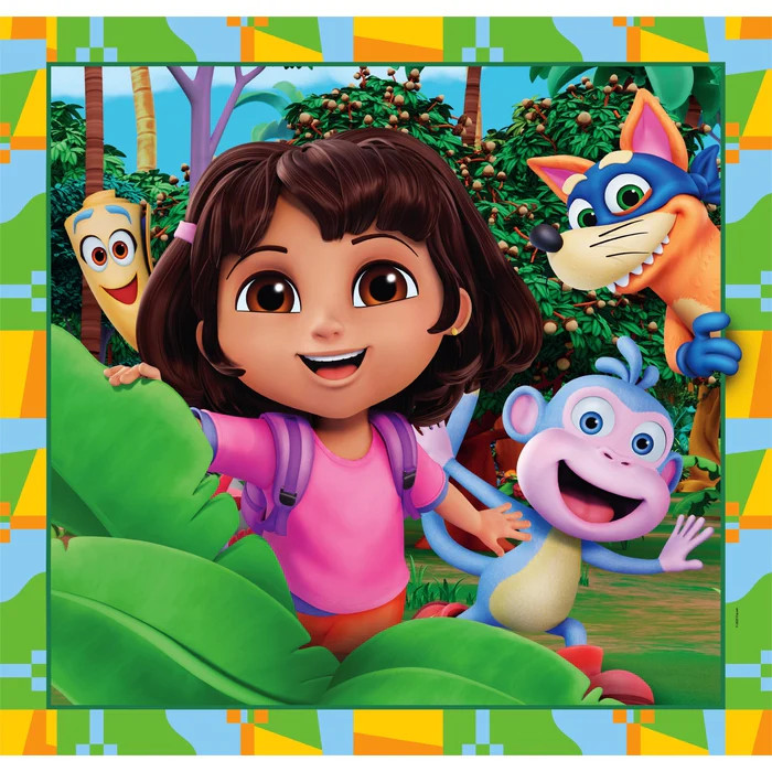 Dora the Explorer Jungle Quest Clementoni 3×48-osaline pusle – detailvaade 2