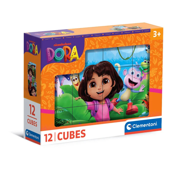 Dora the Explorer Jungle storybook block set 12-osaline Clementoni – tootepilt