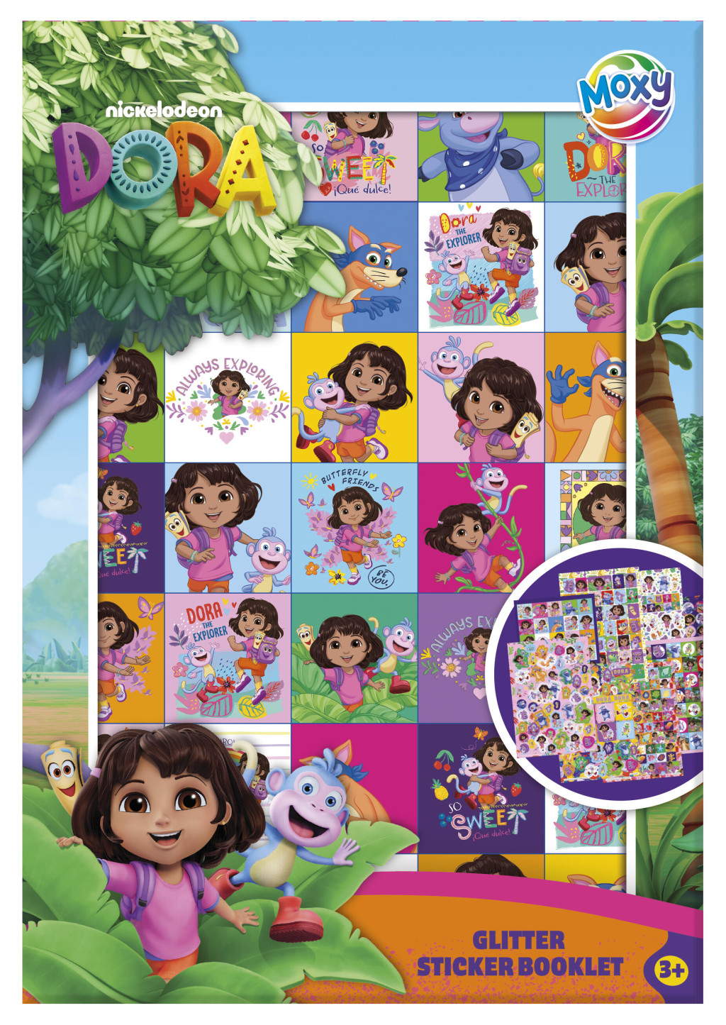 Dora the Explorer Sweet Dora the Explorer Glitter kleepsualbum 8 Sheets – tootepilt