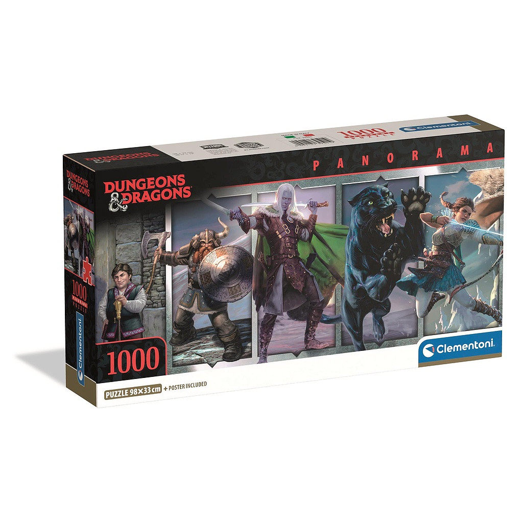 Dungeons & Dragons 1000-osaline panoramic Compact pusle Clementoni – tootepilt
