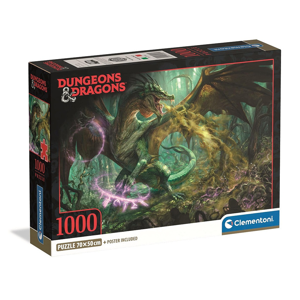 Dungeons & Dragons Poison 1000-osaline Compact pusle Clementoni – tootepilt