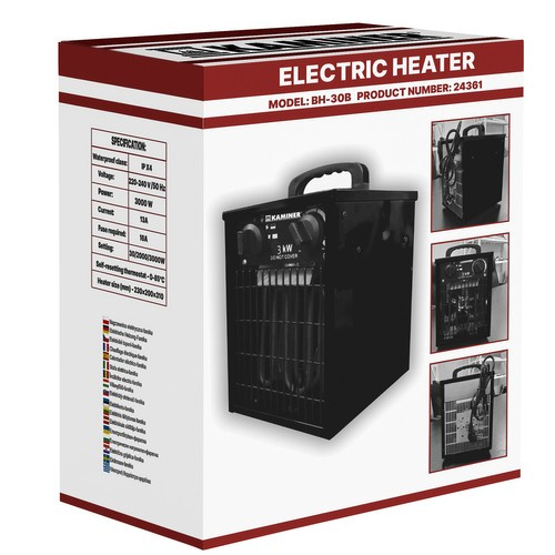 Elektriline soojapuhur termostaadiga, 3000 W