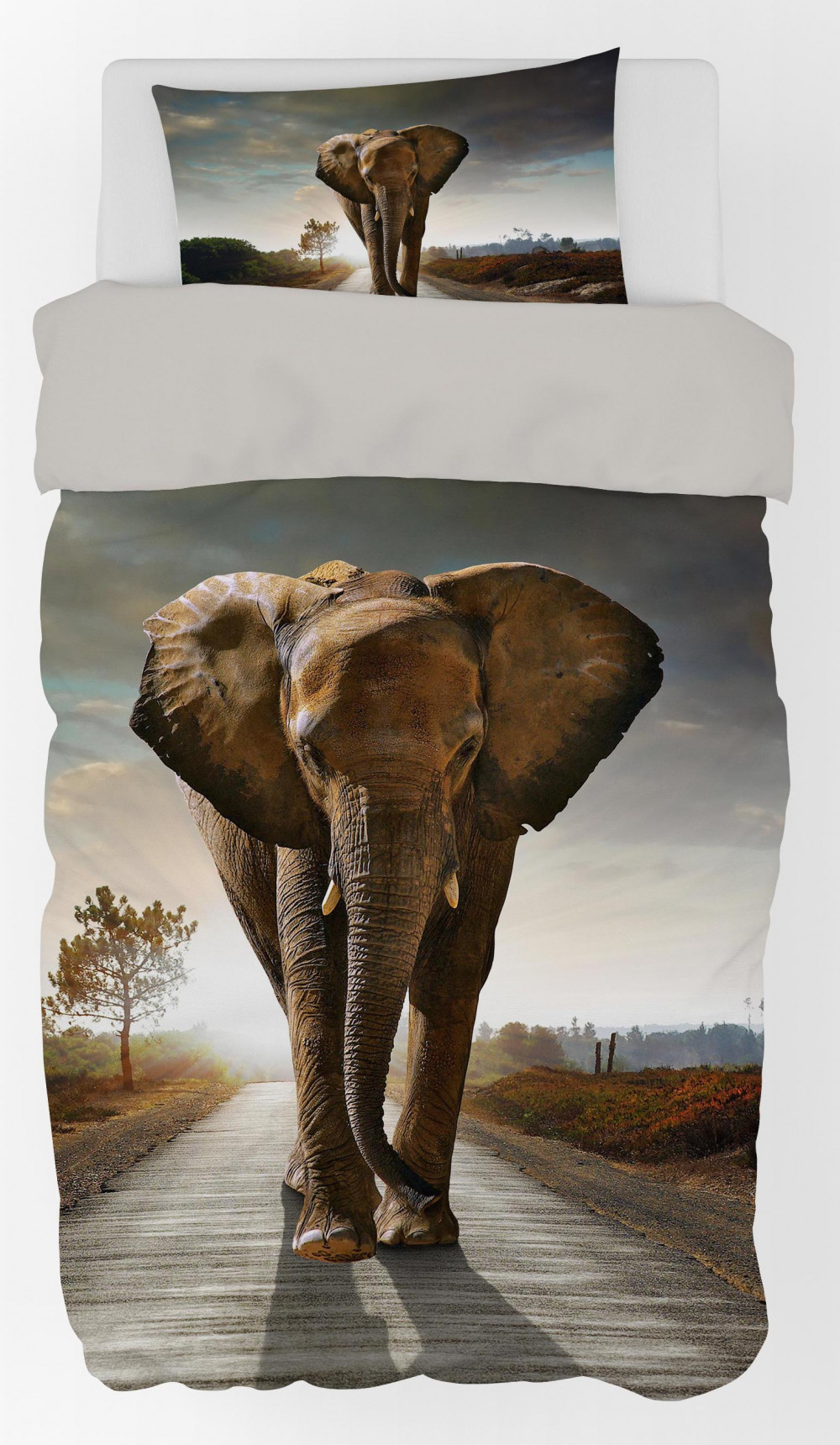 Elephant voodipesukomplekt 140x200cm, 70x90 cm – tootepilt