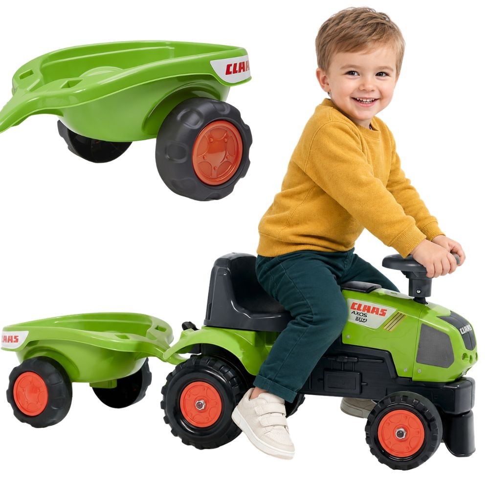 falk beebi claas axos – FALK beebi Claas Axos 310 roheline traktor haagisega 1 aasta