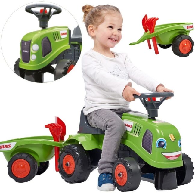 falk beebi claas roheline – FALK beebi Claas roheline traktor haagisega + tarvikud lastele aastat 1-3