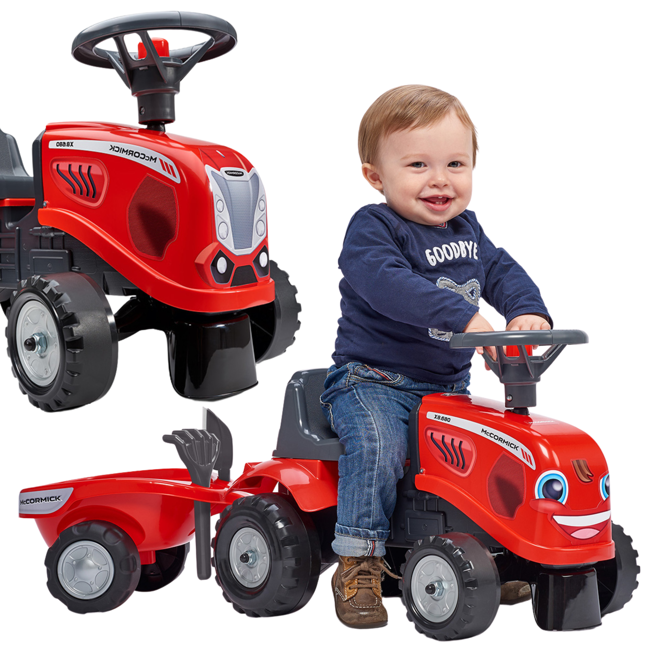 falk beebi mac cormick – FALK beebi Mac Cormick punane traktor haagisega + tarvikud 1 aasta