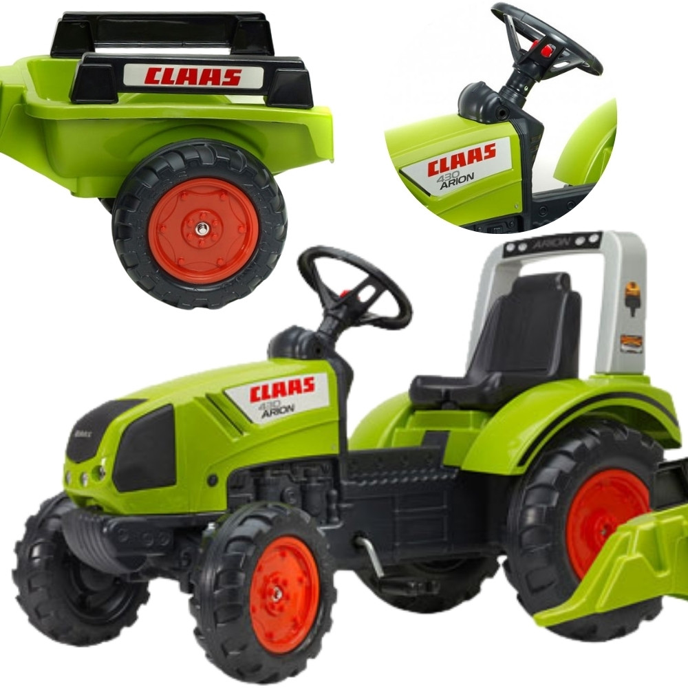 falk claas pedaalidega 1040AB – Falk Claas pedaalidega traktor haagisega suur traktor mänguasi 3+ (1040AB)