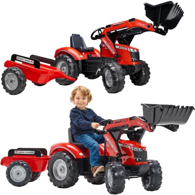 falk massey ferguson 8740s – FALK Massey Ferguson 8740S pedaalidega traktor kopaga ja haagis 3-7 aastat