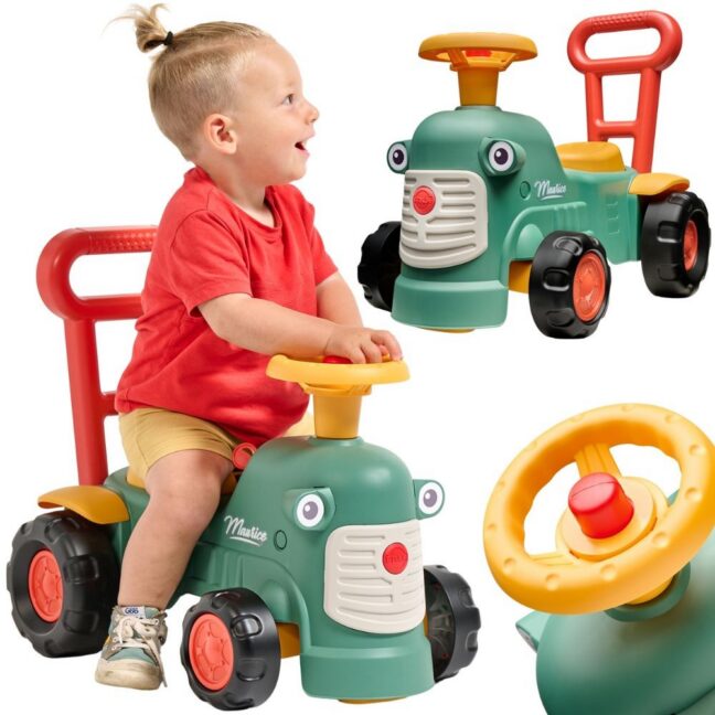 falk maurice sõiduauto traktor – FALK Maurice sõiduauto traktor roheline lükatav Storage karp lastele 1-3+