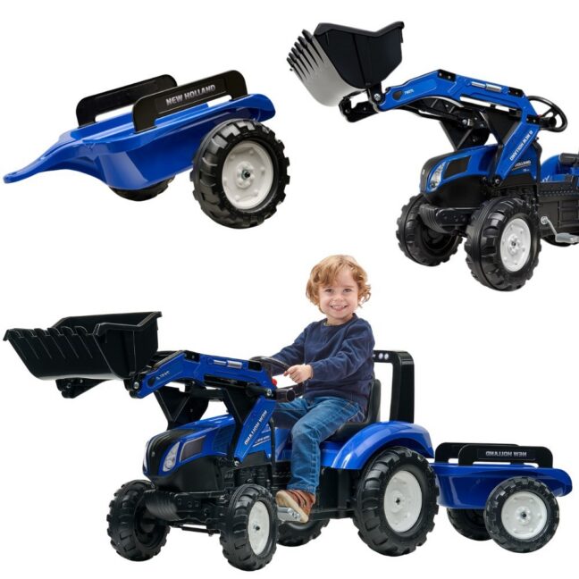 falk new hollja 3090M – FALK New Hollja T8 pedaalidega traktor kopaga ja haagis 3-7 aastat (3090M)