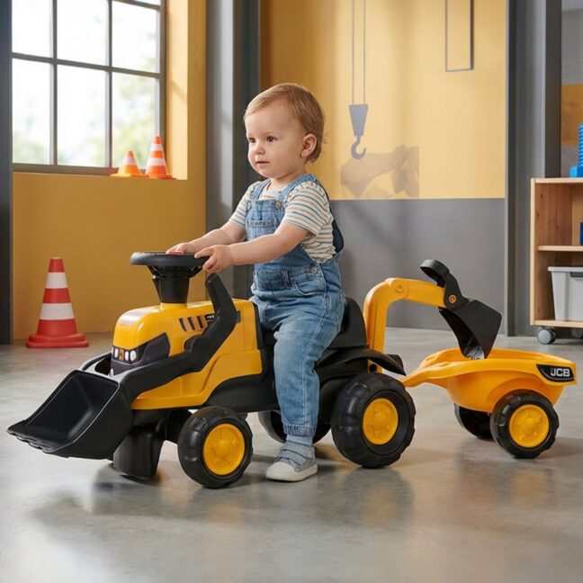 falk sõiduauto jcb traktor – detailvaade