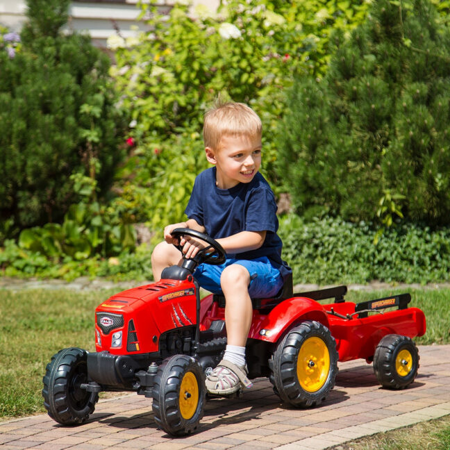 falk supercharger pedaalidega traktor – detailvaade