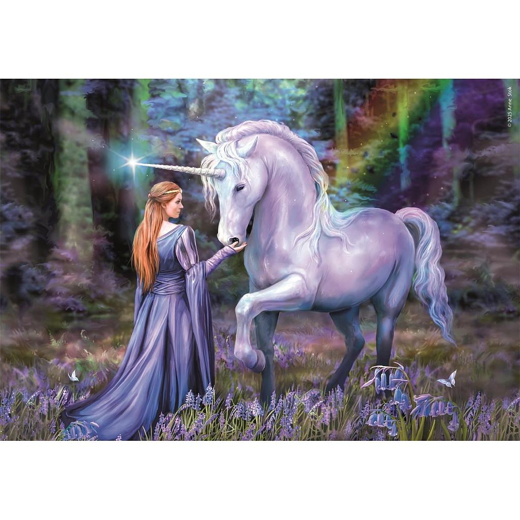 Fantasy Bluebell Wood Anne Stokes 1500-osaline Compact pusle Clementoni – detailvaade 2