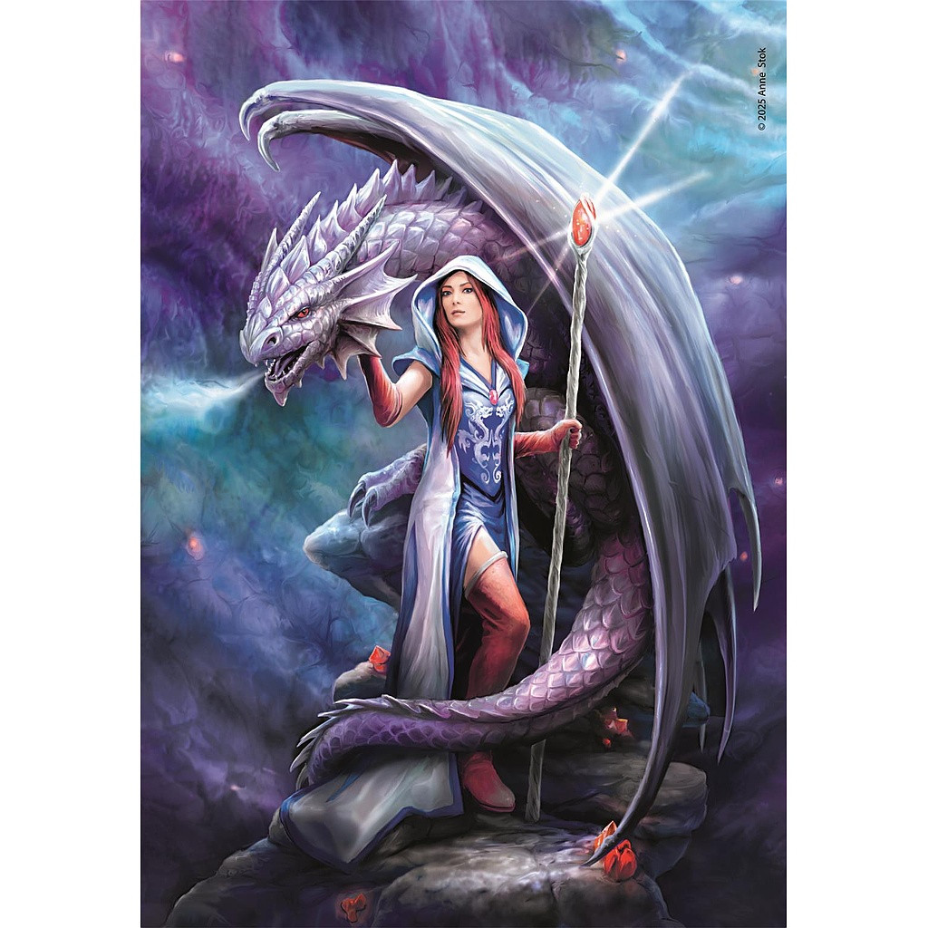 Fantasy Dragon Mage Anne Stokes 1000-osaline Compact pusle Clementoni – detailvaade 2
